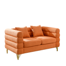 3-seater + 2-seater Combination sofa.ORANGE teddy