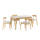 5 Piece Dining Set With Upholstered Chairs by HouseOfZazla