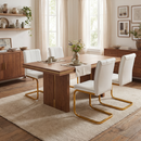 Modern Dining Chairs Set of 4, PU Leather