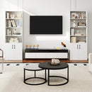 70 Inch Bookcase 6-Tier with Adjustable Shelves and 2-Door Cabinet by LJGDeals