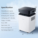 70/90 Pint 4500/6000 Sq. Ft Dehumidifier with Continuous and Auto Mode