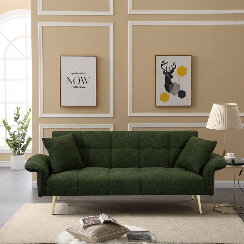 Walker Edison | Chenille Convertible Sofa Bed