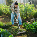 20 Inches Wide Aluminum Lawn Loosening Soil Rake with Long Handle and 19 Curved Tines by LJGDeals