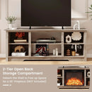 70 Inch TV Stand for up to 75 Inch Flat Screen TVs with Adjustable Shelves by DirectDeals