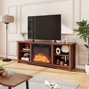 70 Inch TV Stand for up to 75 Inch Flat Screen TVs with Adjustable Shelves by DirectDeals