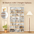70-Inch Tall Bookshelf with 24 Cube Storage Compartments by DirectDeals