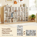 70-Inch Tall Bookshelf with 24 Cube Storage Compartments by LJGDeals