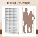 70-Inch Tall Bookshelf with 24 Cube Storage Compartments by LJGDeals