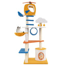 70 Inch Tall Aviation-themed Cat Tree with Helicopter Top Perch and Platforms-Yellow by LJGDeals