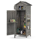70 Inch Tall Garden Tool Storage Cabinet with Lockable Doors and Foldable Table by LJGDeals