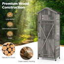 70 Inch Tall Garden Tool Storage Cabinet with Lockable Doors and Foldable Table by LJGDeals