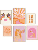 70s gallery wall
