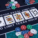 70 x 35 Inch Poker Table Top with Water-repellent Surface for 10-Player by DirectDeals