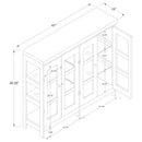 Danica - 4 Accent Storage Display Cabinet - Off White by HouseOfZazla