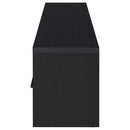 Ian - 2 Door TV Stand Media Console With Storage - Black