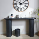 Fluted Cylinder Console Table - Black by HouseOfZazla
