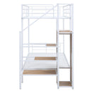 Bunk Bed With Lateral Storage Ladder And Wardrobe by HouseOfZazla