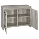 2 Door Accent Cabinet With Accents - Gray