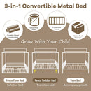 3 In 1 Convertible Montessori Floor Bed With Fenced Support by HouseOfZazla