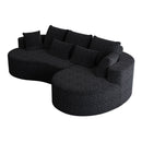 Curved Oversized Sectional Sofa With Extra Deep Seat by HouseOfZazla