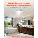 Bathroom Exhaust Fan with LED Light and Adjustable Color Temperatures by HouseOfZazla