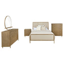 Arini 5-piece California King Bedroom Set Cream and Sand Wash
