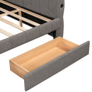 Upholstered Platform Bed With USB Charging by HouseOfZazla