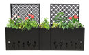 Metal Planter-Trellis Combo Set of 3