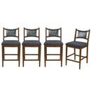 Arno Indoor Upholstered Wooden Counter Stool by HouseOfZazla
