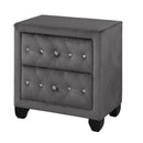 Sophia - 2 Drawer Nightstand - Gray by HouseOfZazla