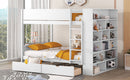Bunk Bed With 2 Drawers And Multi Layer Cabinet