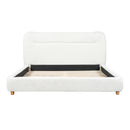 Minimalist Curved Headboard Teddy Bear Plush Bed, Queen by HouseOfZazla