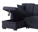 Sectional Sofa Bed - Dark Blue by Unique Piece Furniture