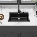 Quartz Kitchen Sink, Granite Composite, Drop In Sink With Durable Design by HouseOfZazla
