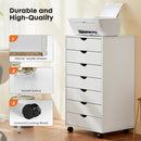 7 Drawer Chest - Storage Cabinets with Wheels Dressers Wood Dresser Cabinet Mobile Organizer Drawers for Office