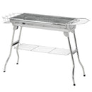 Outsunny Charcoal Grill Stainless Steel Portable Folding BBQ