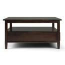 Warm Shaker - Square Coffee Table - Tobacco Brown by HouseOfZazla
