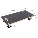 Furniture Moving Wooden Dolly with 4 PP Wheels (2 Pack)