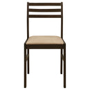 Bucknell 3-piece Round Drop Leaf Dining Table Set Cappuccino