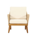 Hueber Outdoor And Rope 4 Seater Chat Set With Cushions - Teak by HouseOfZazla