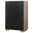 Prescott - 5 Drawer Bedroom Chest With Mitered Trim - Taupe by HouseOfZazla