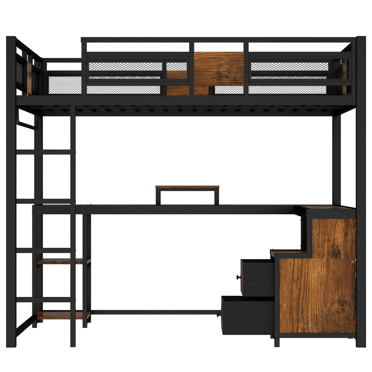 Queen Loft Bed with Desk and Storage, photo 7 of 10
