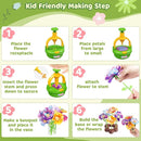 TingingYuli Arts and Crafts Kit for Kids Ages 4-8, Flower Bouquet Toys,DIY Flower Market Toys,Build Your Bouquet,Educational Christmas Birthday Gifts for 3 4 5 6 7 8 9 Year Old Girls-Green by TinyTreasures Baby Boutique
