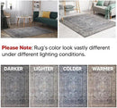 Keen Home Design 2x12 Rug - Machine Washable Runner Rug with Non-Slip Backing, Ideal for Hallway, Entryway, Kitchen, Laundry Room - Vintage, Easy Clean, Durable, Low Pile - (2'6" x 12') by CozyNest Decor
