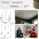 Moon Amethyst Crystals Suncatcher Hanging Windows, Healing Amethyst Fluorite Crystal Decor for Home, Gift for Christmas Birthday Valentine Mothers Day and More (Style 3) by GreenHaven Gardens