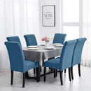 Joccun Chair Covers for Dining Room Set of 2, Chair Slipcovers Stretch Dining Room Chair Covers Seat Protector,Washable Parsons Chair Cover for Home,Hotel,Banquet(Dark Blue,2 Pack) by CozyNest Decor