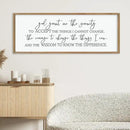 LuZhiQiang God Grant Me Prayer Wall Decor Art 40"×15" Serenity Prayer Bible Verse Sign Scripture Large Wood Framed Wall Hanging (Wood) by CozyNest Decor