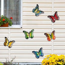 Metal Butterfly Wall Decor-6.5" Outdoor Fence Wall Art Decor Suitable for Garden Patio Balcony by GreenHaven Gardens