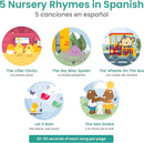 Binibi Spanish Musical Book for Babies & Toddlers 1-3 Los Pollitos Dicen & Other Nursery Rhymes | Spanish Learning for Kids | Bilingual Children's Book | Sound Book | Libro en español para bebés by TinyTreasures Baby Boutique