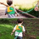Accmor Toddler Harness Leash with Anti Lost Wrist Link, Cute Dinosaur Kids Harnesses with Wristband Bracelet Leashes Strap Tether for Baby Boys Walking (Yellow) by TinyTreasures Baby Boutique